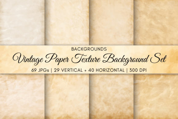 Vintage Paper Texture Background Set Graphic Backgrounds By Artistic Wisdom