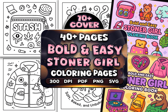Bold and Easy Girl Life Coloring Pages Graphic by Craftsbeefy ...