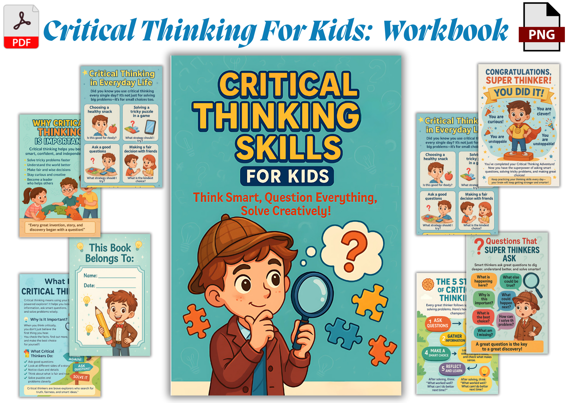 Critical Thinking Skills for Kids Graphic by Nora as · Creative
