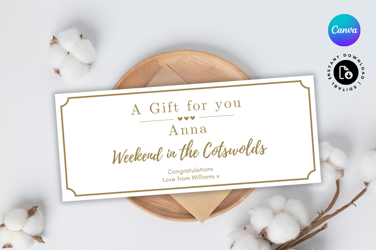 Personalised Gift Voucher Template