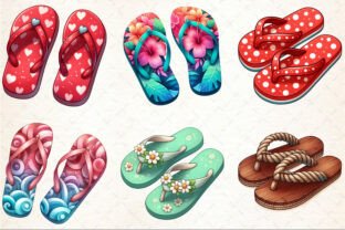 Summer Flip Flops Clipart Graphic by Rose Art · Creative Fabrica