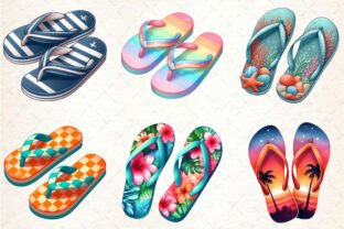 Summer Flip Flops Clipart Graphic by Rose Art · Creative Fabrica