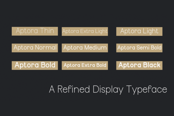 Aptora Font - Preview 1