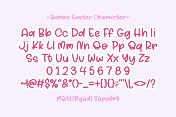 Barbie Easter Font - Preview 2