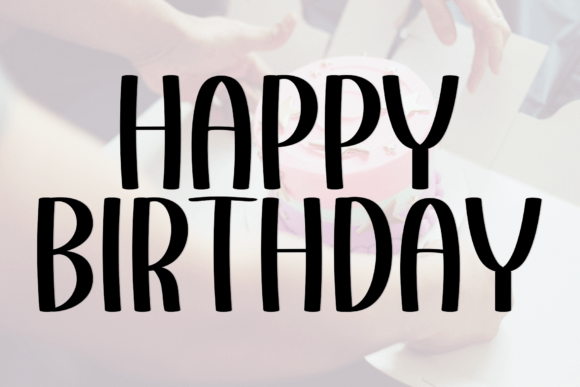 Birthday Holiday Font - Preview 6