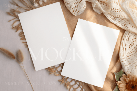 Card Mockup Double, Two Card Mock