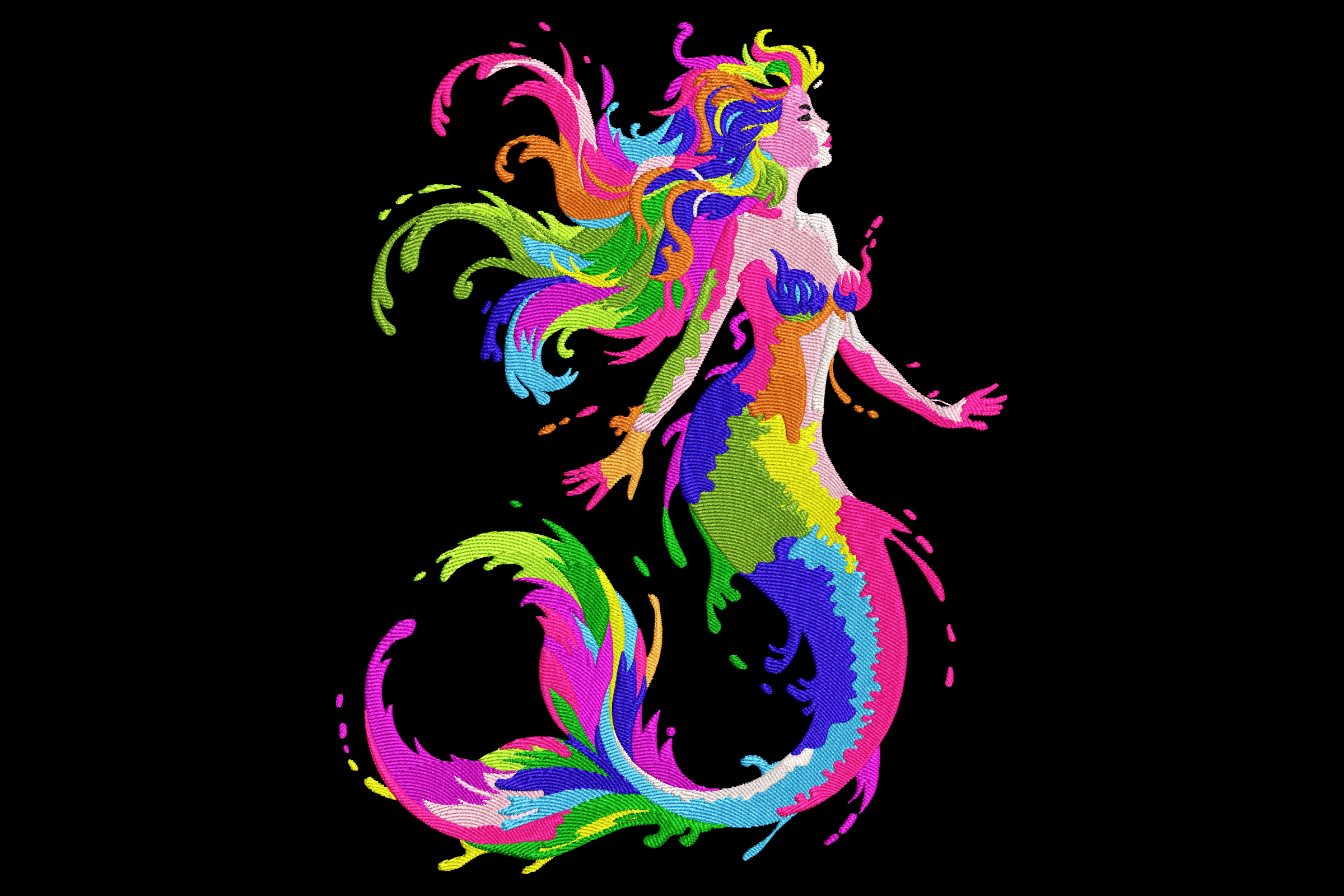 Color Splash Mermaid