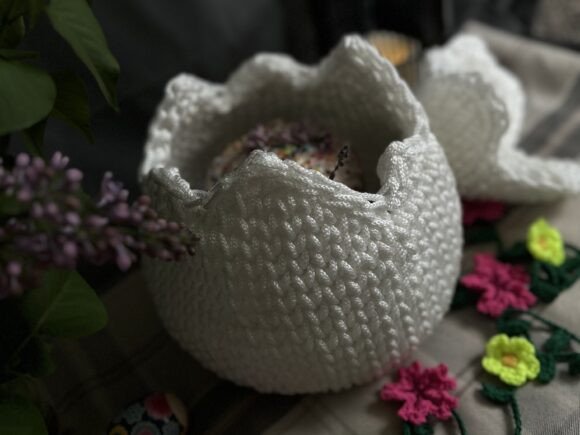 Crochet Pattern Easter Egg Basket PDF