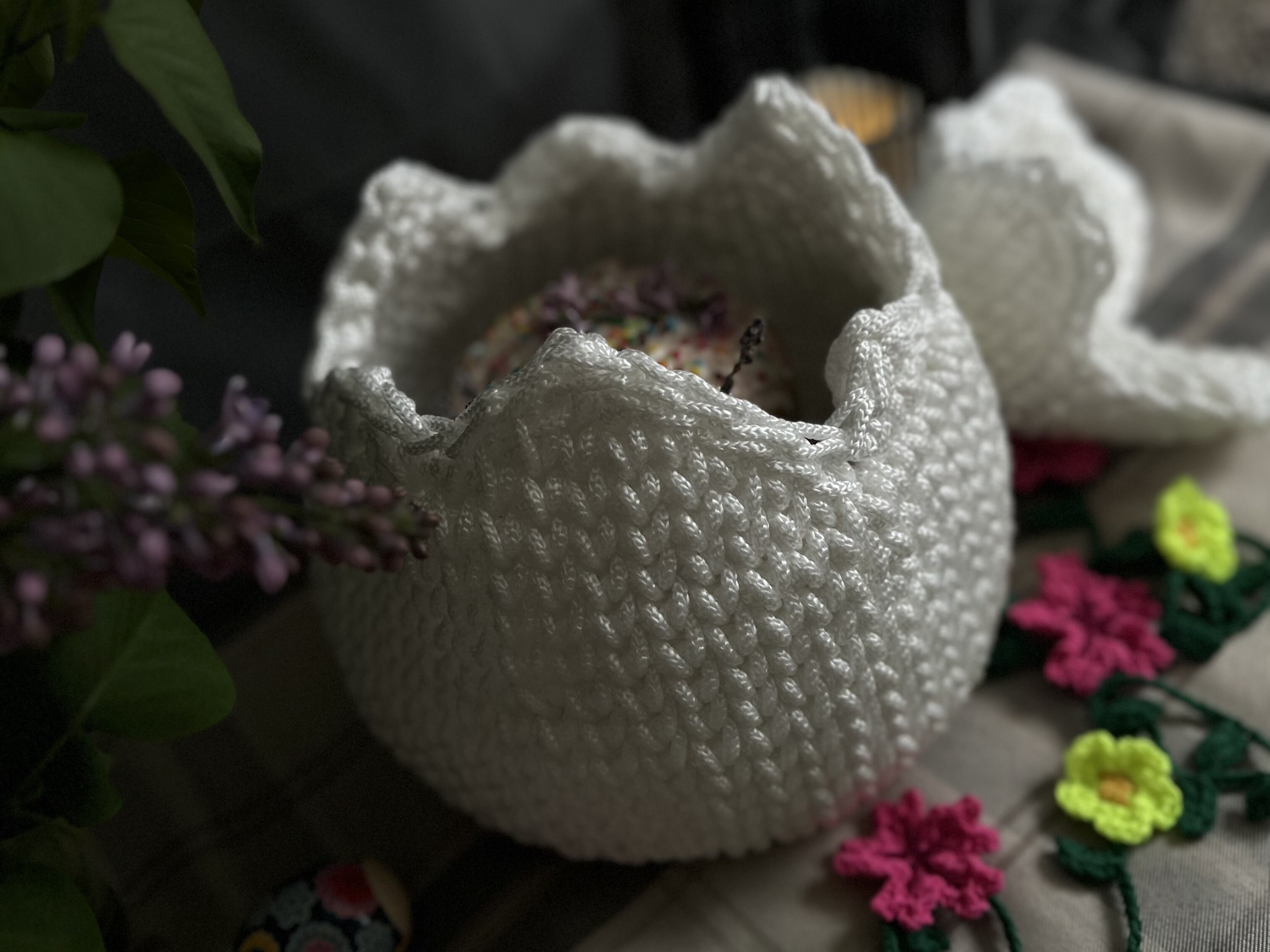 Crochet Pattern Easter Egg Basket PDF