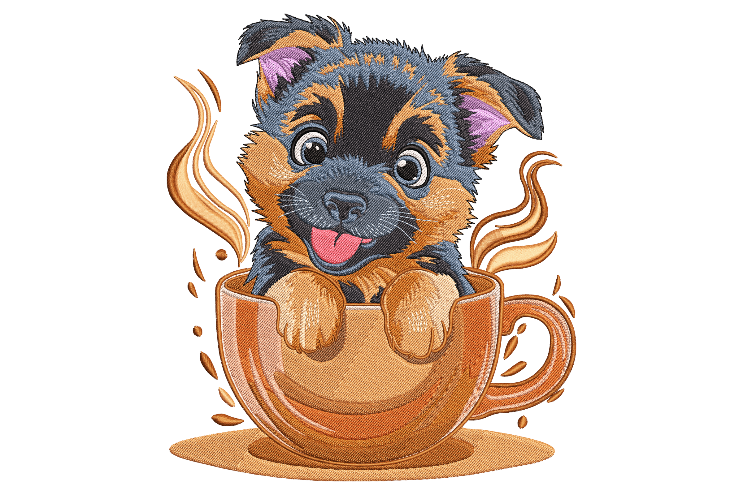 Cute Coffee Dog