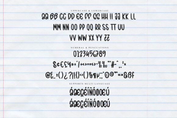 Daily Alphabet Font PNG with transparent background - Preview 5