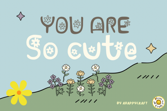 Daisy Day Font PNG with transparent background - Preview 3