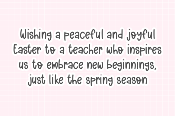 Easter Teacher Font - Preview 1