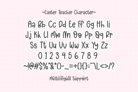 Easter Teacher Font - Preview 2
