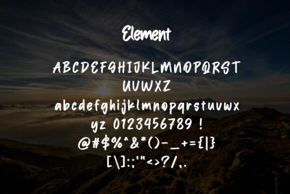 Element Font - Preview 1