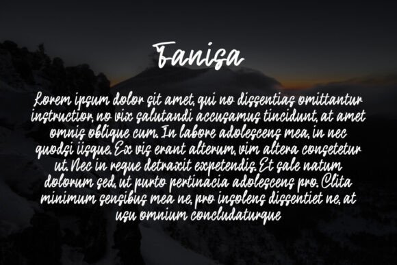 Fanisa Font - Preview 2