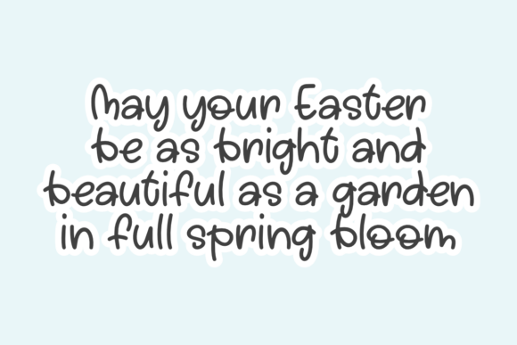 Flower Easter Font - Preview 1