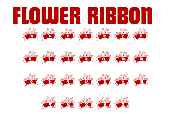 Flower Ribbon Font - Preview 2