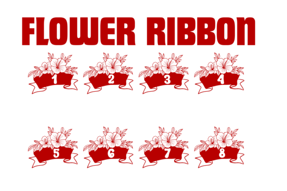 Flower Ribbon Font - Preview 3