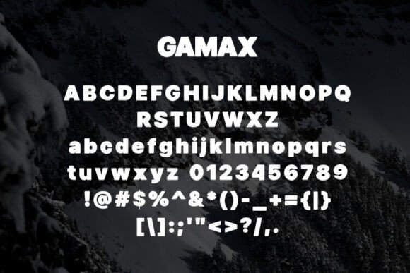 Gamax Font - Preview 1