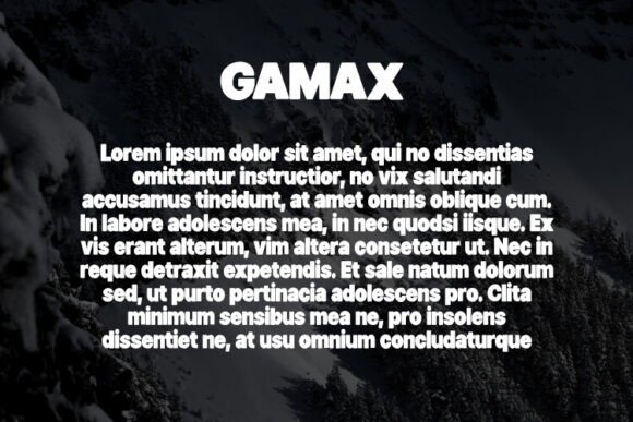 Gamax Font - Preview 2