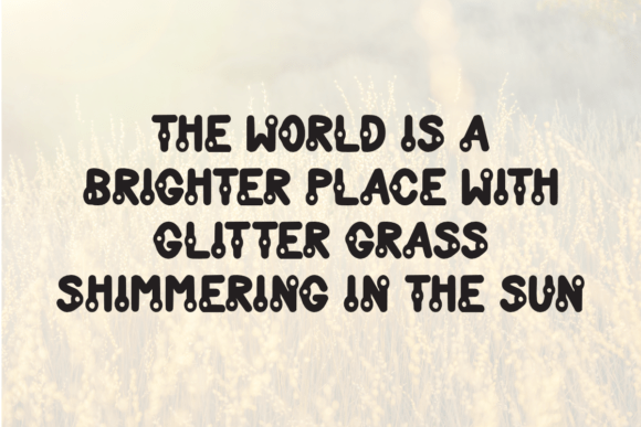 Glitter Grass Font - Preview 2
