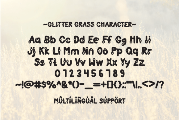 Glitter Grass Font - Preview 5