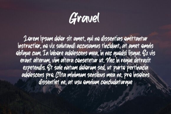 Gravel Font - Preview 2