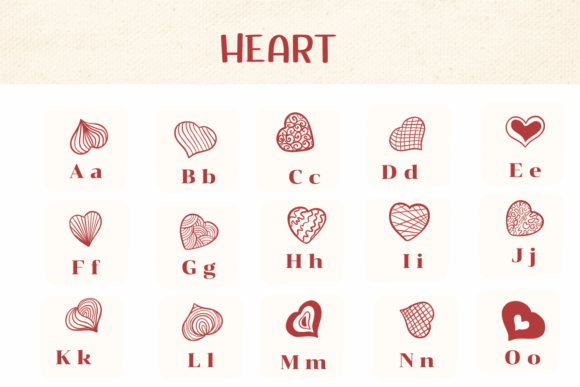 Heart Font - Preview 1
