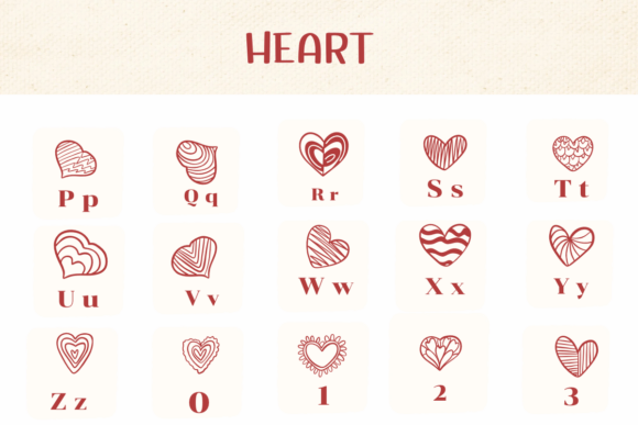 Heart Font - Preview 2