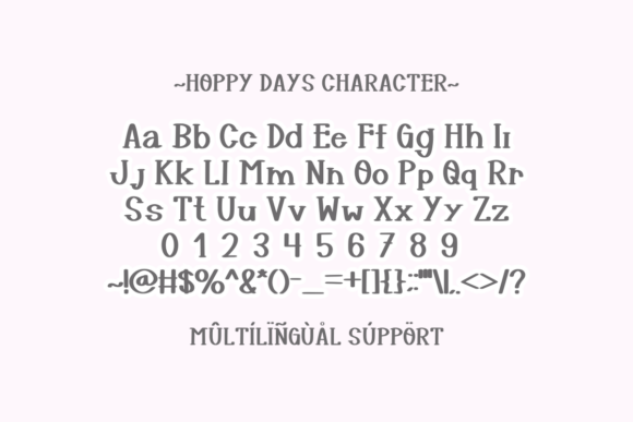 Hoppy Days Font PNG with transparent background - Preview 5