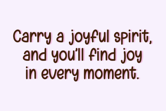 Joyful Spirit Font PNG with transparent background - Preview 1