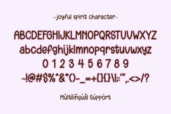 Joyful Spirit Font PNG with transparent background - Preview 2