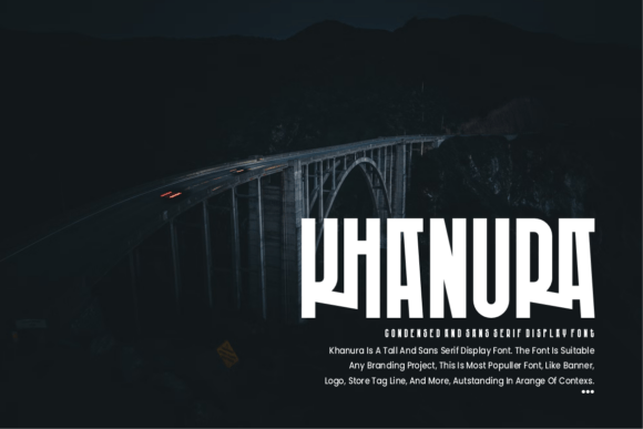 Khanura Font PNG with transparent background - Preview 1