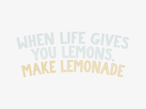 Lemon Sliced Duo Font PNG with transparent background - Preview 2