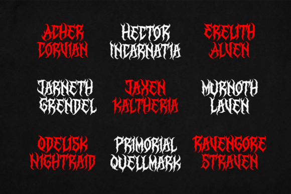 Lord Eratgon Font PNG with transparent background - Preview 4