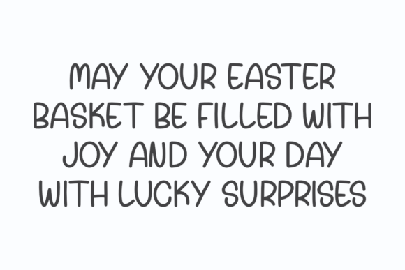 Lucky Easter Font PNG with transparent background - Preview 1