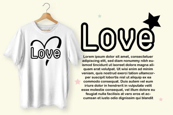 Minimalis Outline Font PNG with transparent background - Preview 3