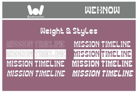 Mission Timeline Font PNG with transparent background - Preview 5