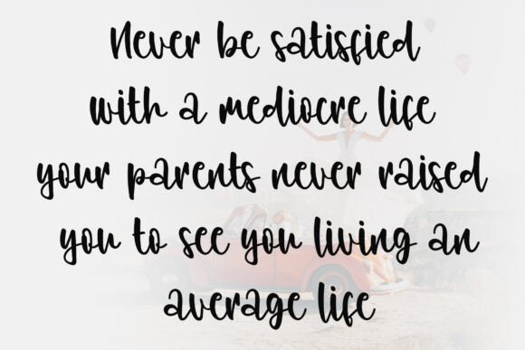 Mother Everday Font PNG with transparent background - Preview 4