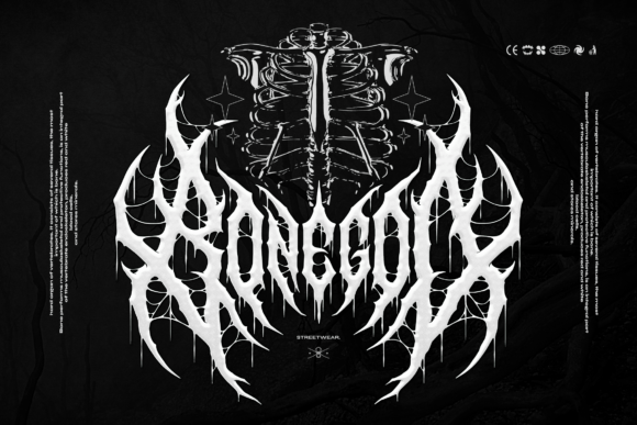 Night Corvian Font PNG with transparent background - Preview 2