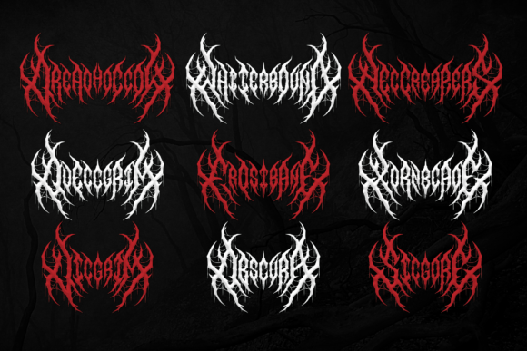 Night Corvian Font PNG with transparent background - Preview 4
