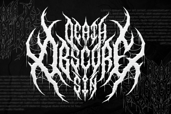 Night Corvian Font PNG with transparent background - Preview 5