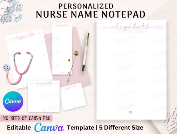Nurse Notepad/Writing Paper, Gift, Canva