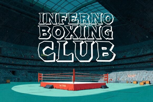 Nutty Knockout Font PNG with transparent background - Preview 5