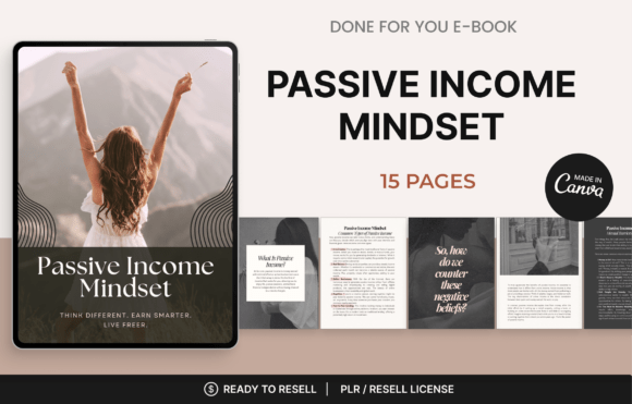 Passive Income Mindset EBook Graphic Marketing Templates By Makii