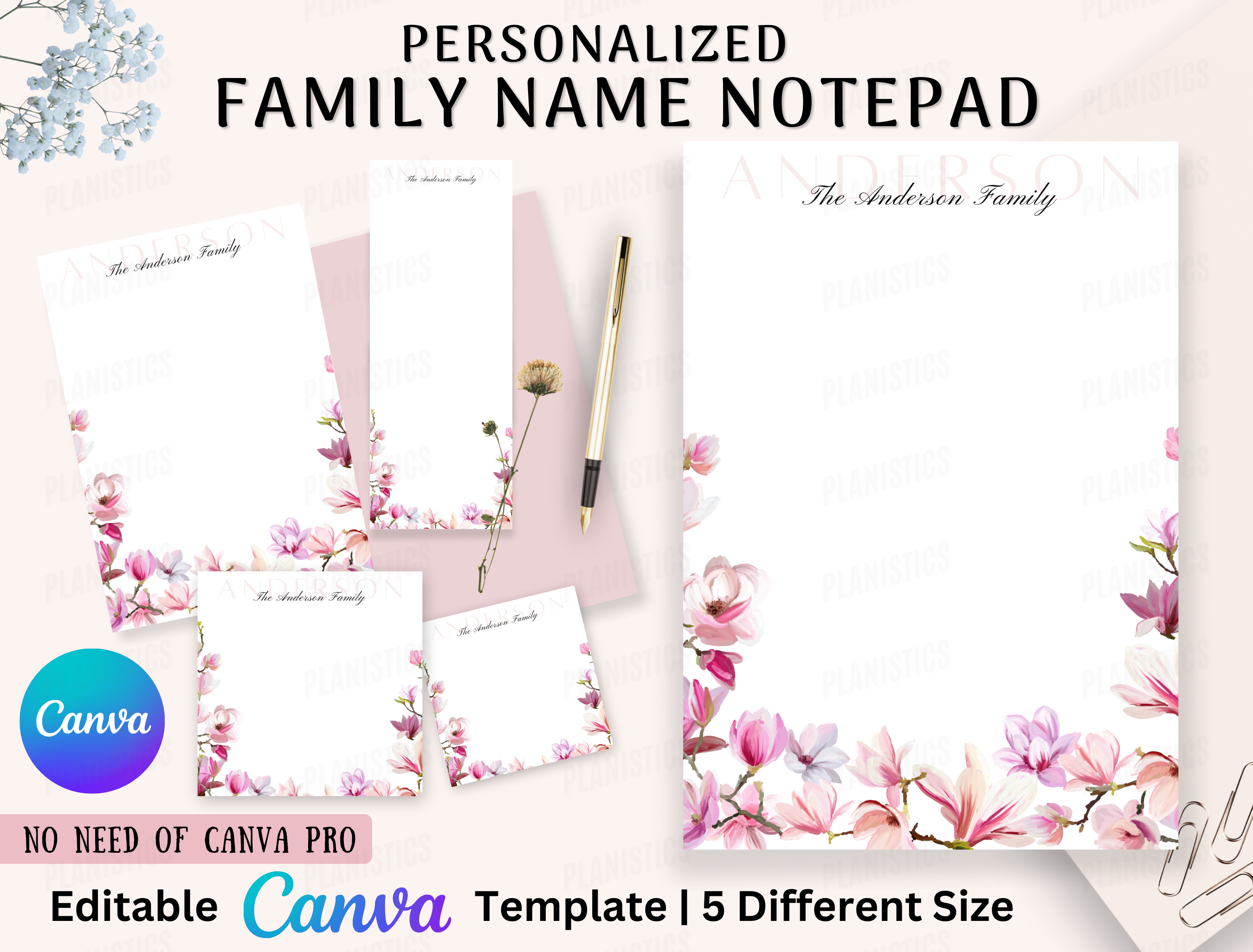 Personalized Notepad/Writing Paper, Gift Graphic by Planistic ...