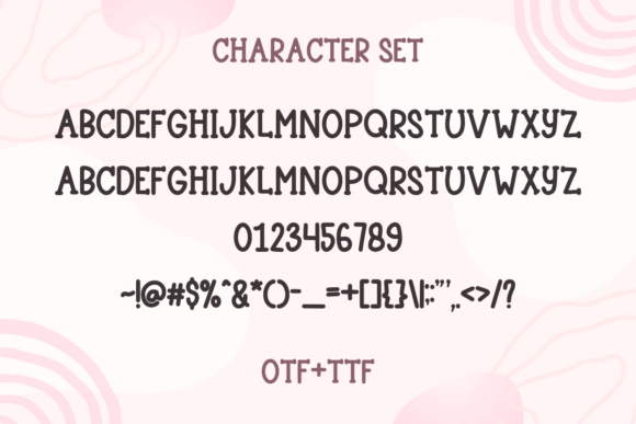 Pink Bunny Font PNG with transparent background - Preview 2