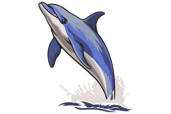 Playful Blue Dolphin