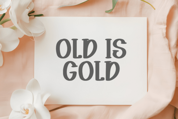 Retro Thick Font PNG with transparent background - Preview 2
